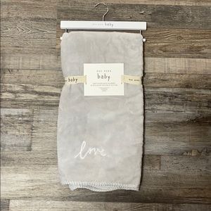 Rae Dunn “Love” baby blanket
